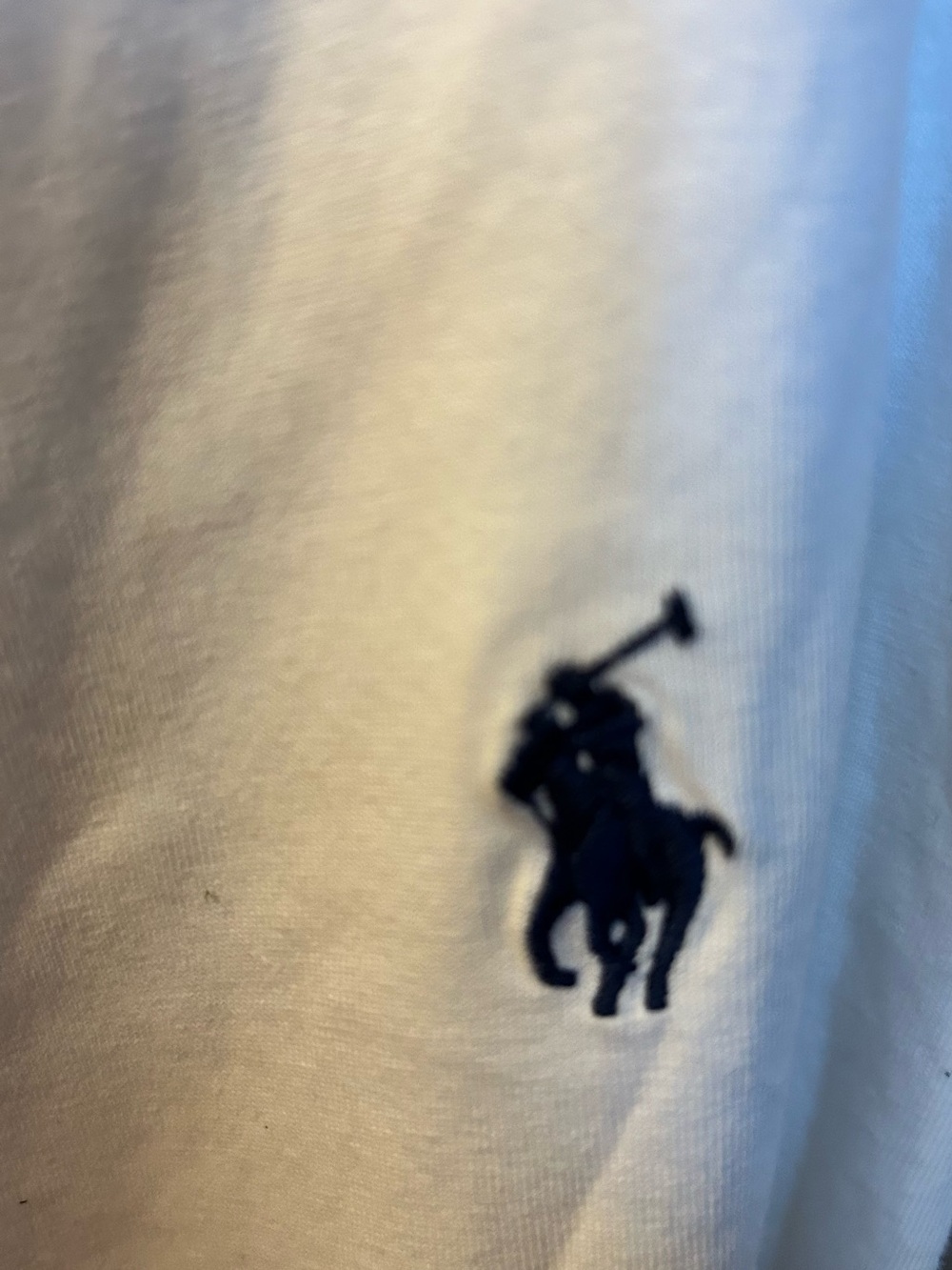 Polo by Ralph Lauren White Long-Sleeve Crewneck Shirt with Navy Pony - Picture 4 of 4